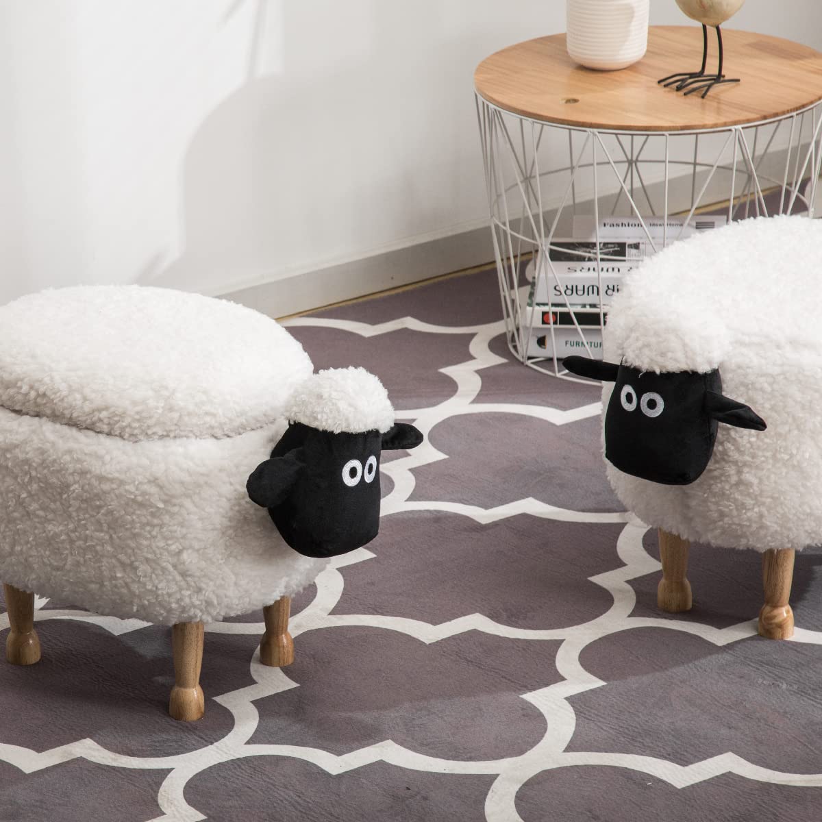 Amazon｜ひつじ スツール アニマル 収納スツール アニマルスツール